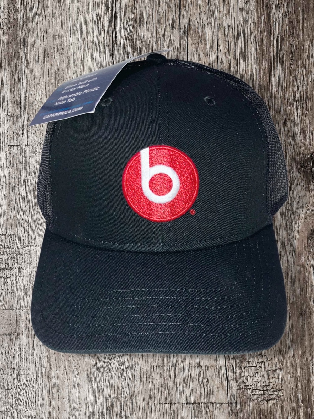 Beats Dre Logo Hat Adult SnapBack Cap America Black Chino Twill Trucker Mesh NWT